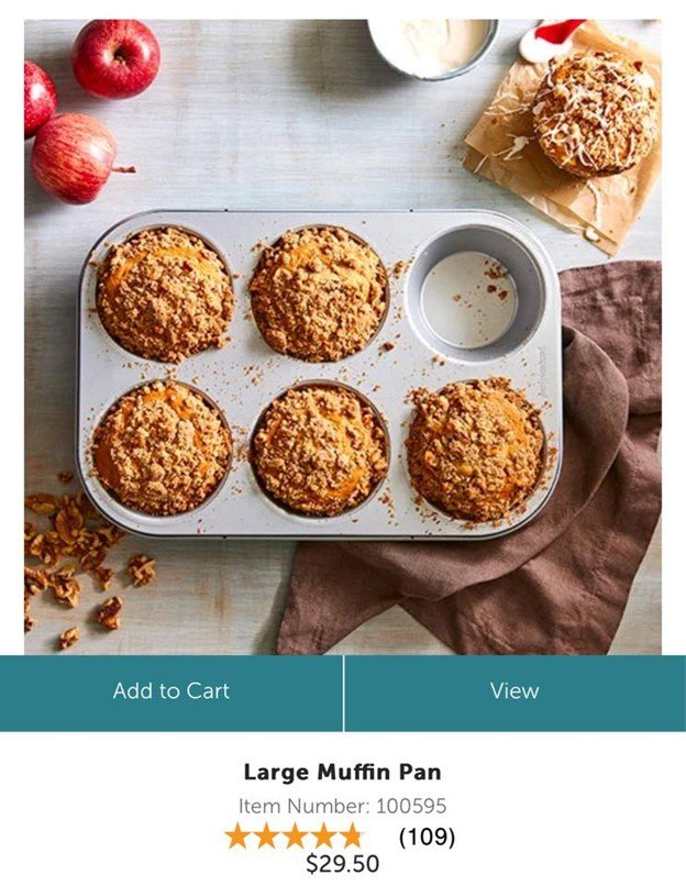 *NEW* Pampered Chef Large Muffin Pan