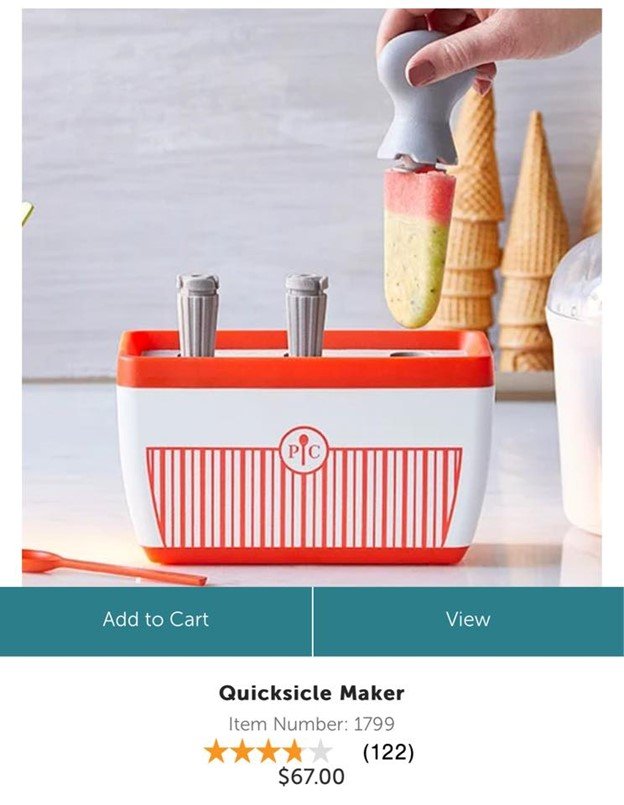*NEW* Pampered Chef Quicksicle Maker