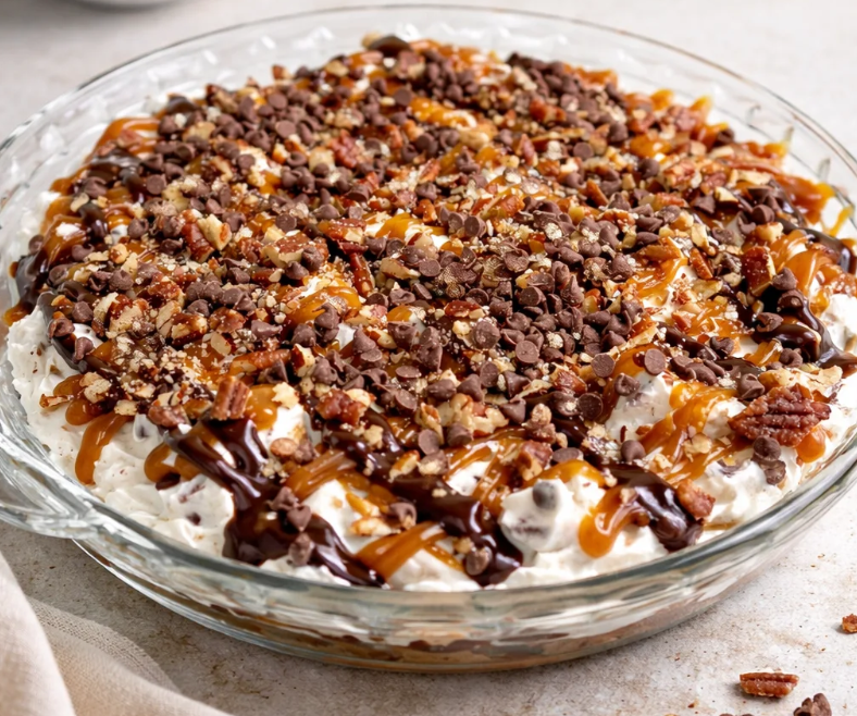 Salted Caramel Turtle Dip
