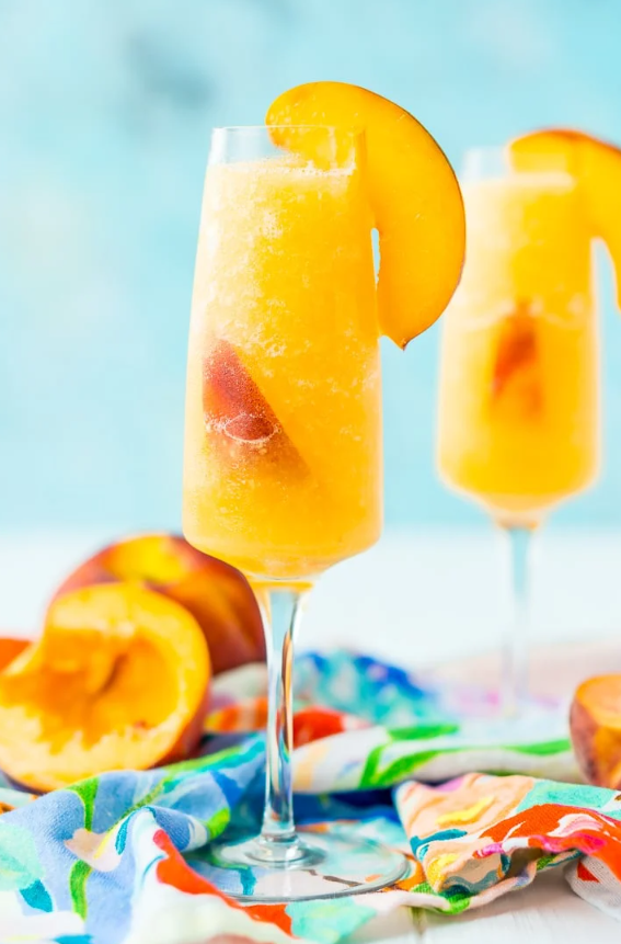 Peach Bellini Wine Slush