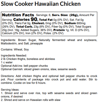 Slow Cooker Hawaiian Chicken
