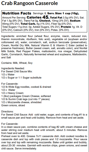 Crab Rangoon Casserole