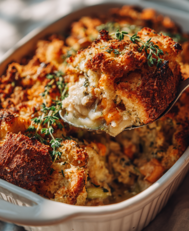 Chicken & Stuffing Casserole