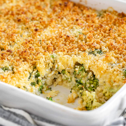 Cheesy Broccoli & Rice Casserole