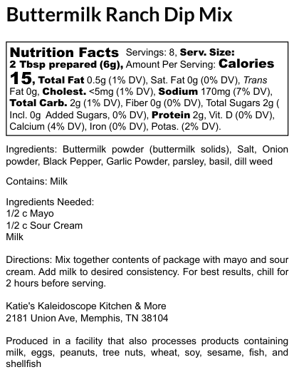 Buttermilk Ranch Dip