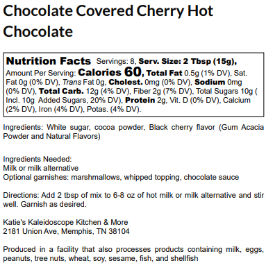 Chocolate Covered Cherry Hot Chocolate