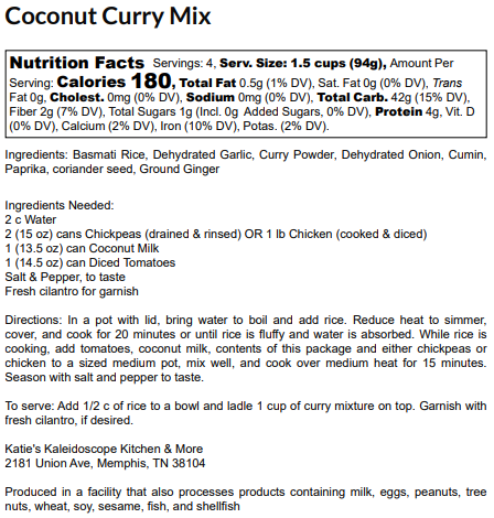 Coconut Curry Mix