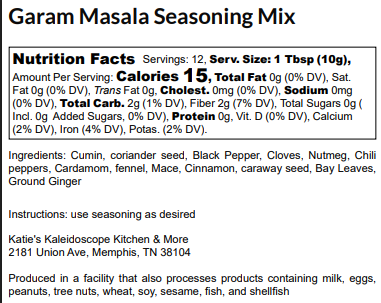 Garam Masala Seasoning