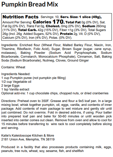 Pumpkin Bread