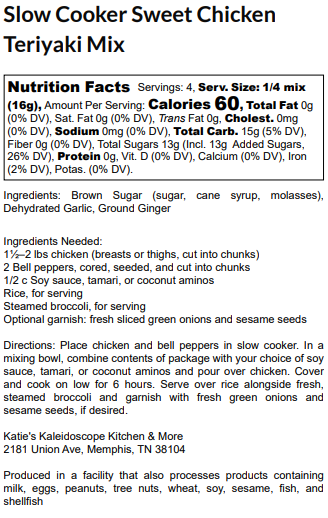 Slow Cooker Sweet Chicken Teriyaki