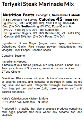 Teriyaki Steak Marinade