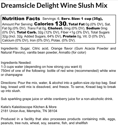 Dreamsicle Delight Wine Slush