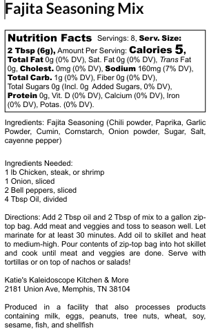 Fajita Seasoning