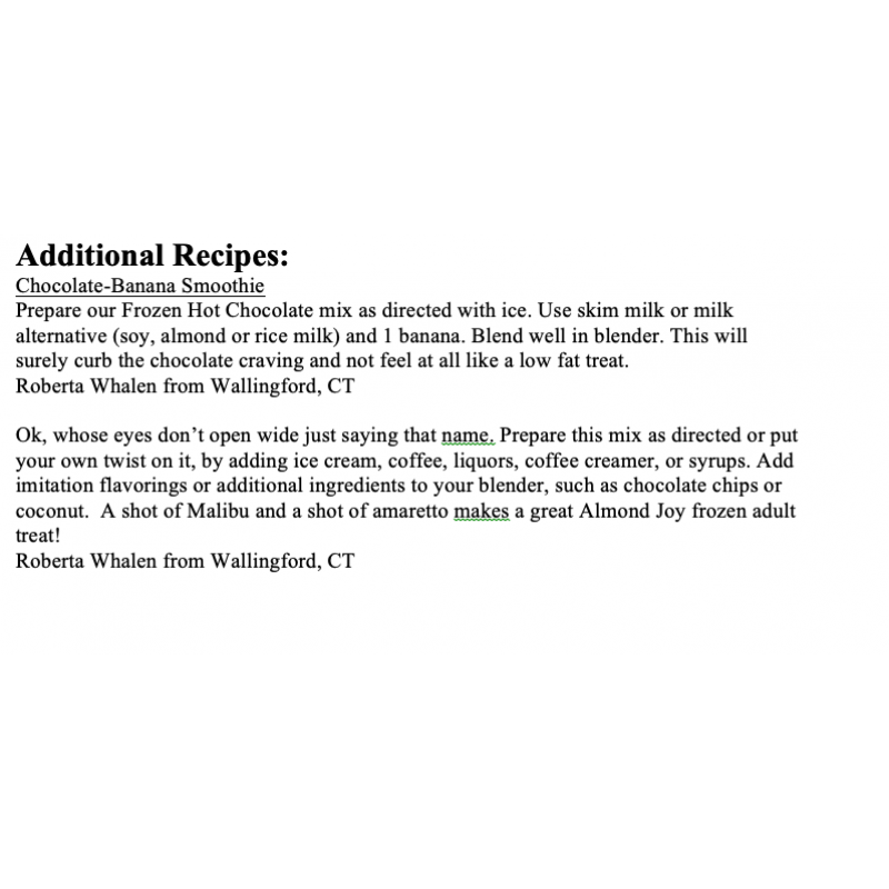 Frozen Hot Chocolate