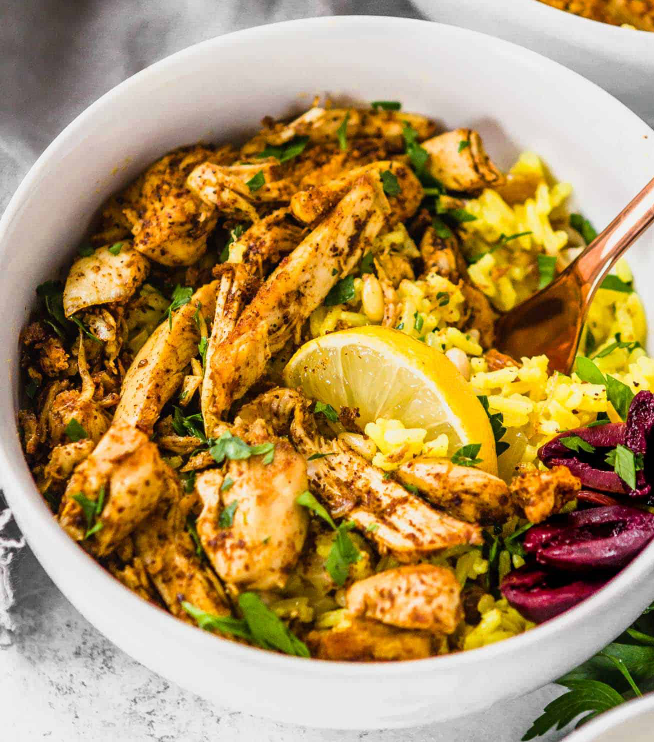 Slow Cooker Chicken Shawarma