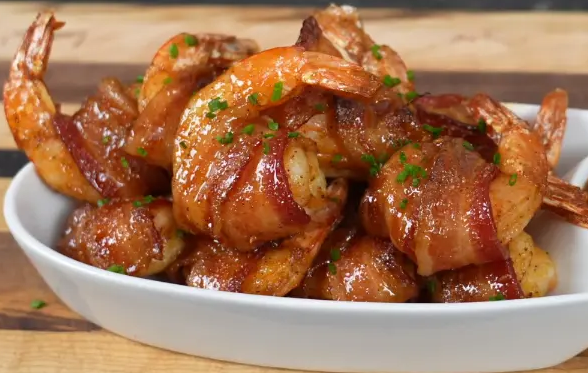 Chipotle Bacon Wrapped Shrimp