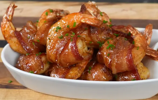 Chipotle Bacon Wrapped Shrimp