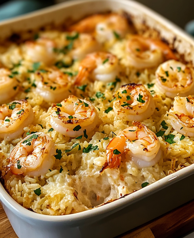Shrimp/Chicken and Rice Casserole