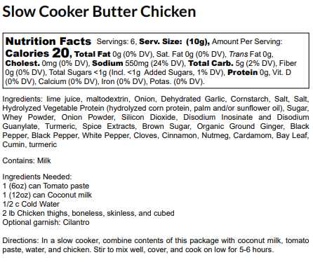 Slow Cooker Butter Chicken
