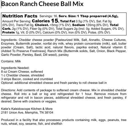 Bacon Ranch Cheese Ball