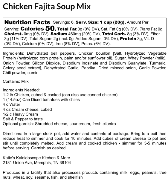 Chicken Fajita Soup