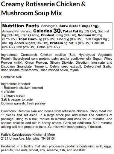 Creamy Rotisserie Chicken & Mushroom Soup