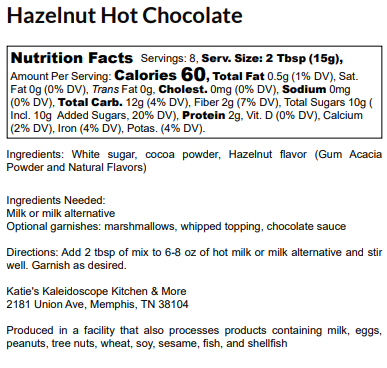 Hazelnut Hot Chocolate