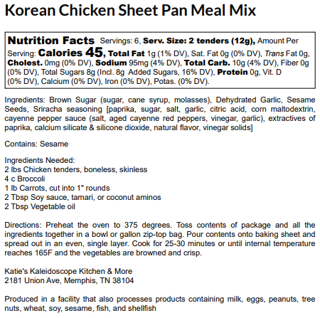 Korean Chicken Sheet Pan Meal