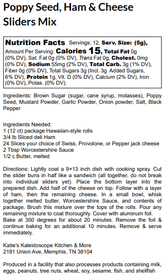 Poppy Seed, Ham & Cheese Sliders