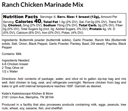 Ranch Chicken Marinade