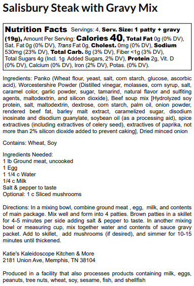 Salisbury Steak with Gravy