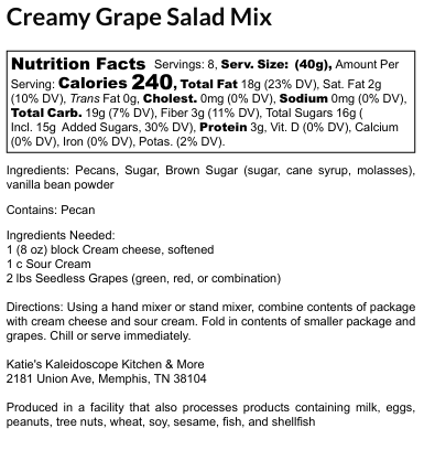 Creamy Grape Salad