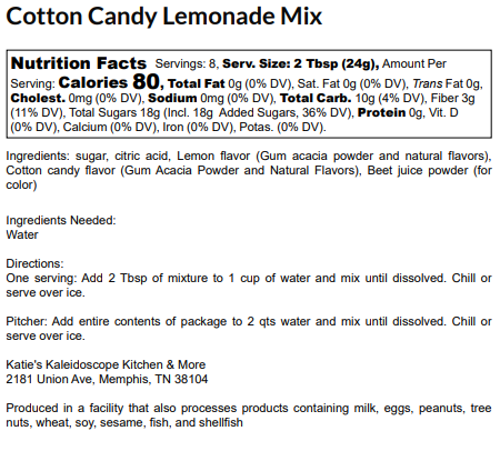 Cotton Candy Lemonade