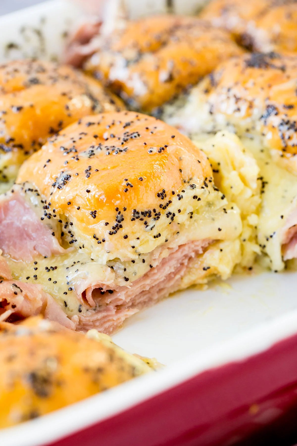 Poppy Seed, Ham & Cheese Sliders